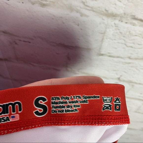 Yizzam Ombré Red White Midrise Stretch Legging NWT - Picture 7 of 8